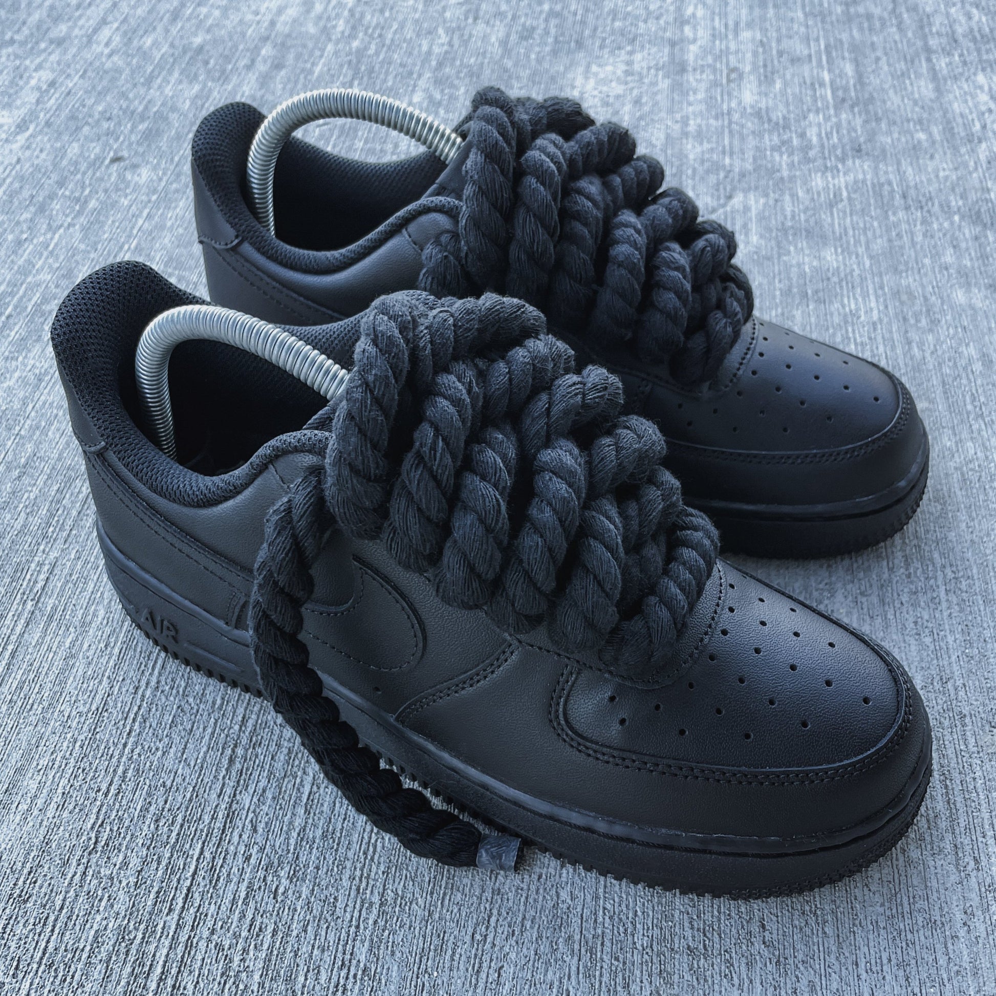 black braided laces Nike AF1