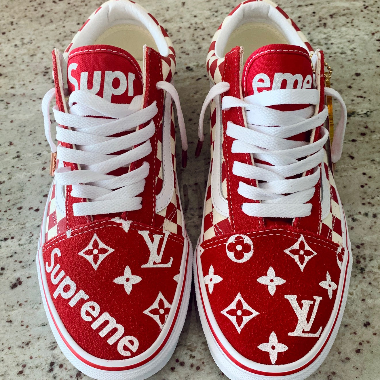 Supreme store custom shoes