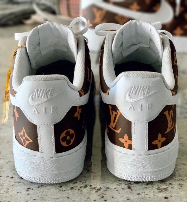 Louis Vuitton Nike Air Force 1 custom AF1 Low LV | Artillery Closet